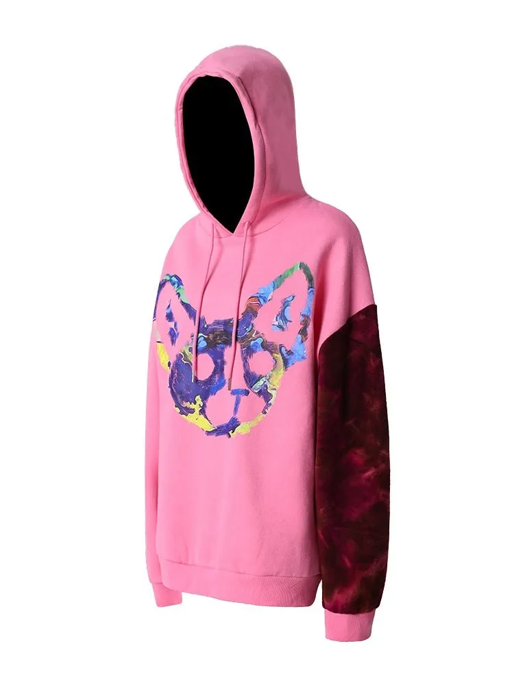 Graffiti Art Cat Loose Hooded【s0000000341】
