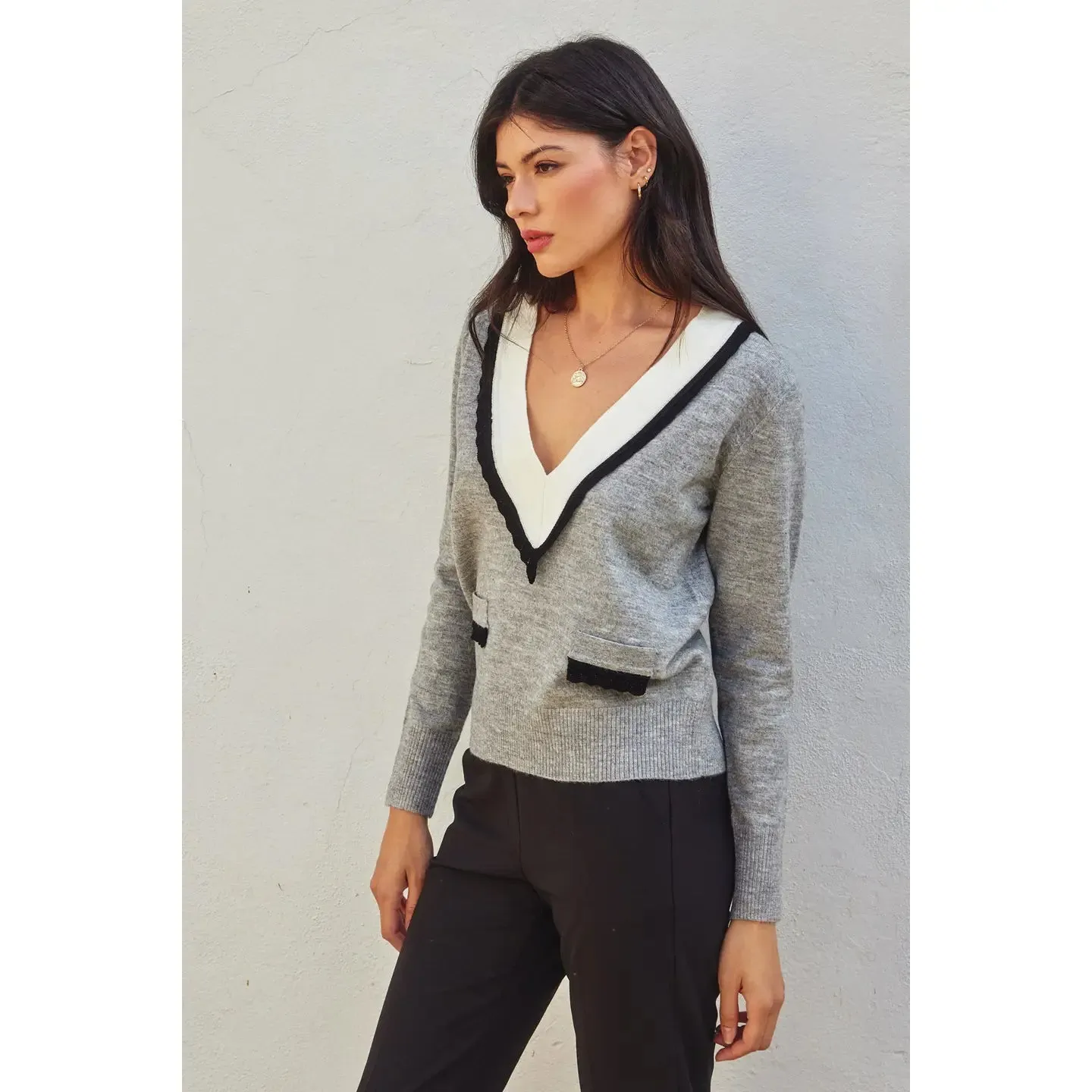 Gray Taylor Sweater