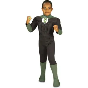 Green Lantern Deluxe Muscle Chest Child Size S