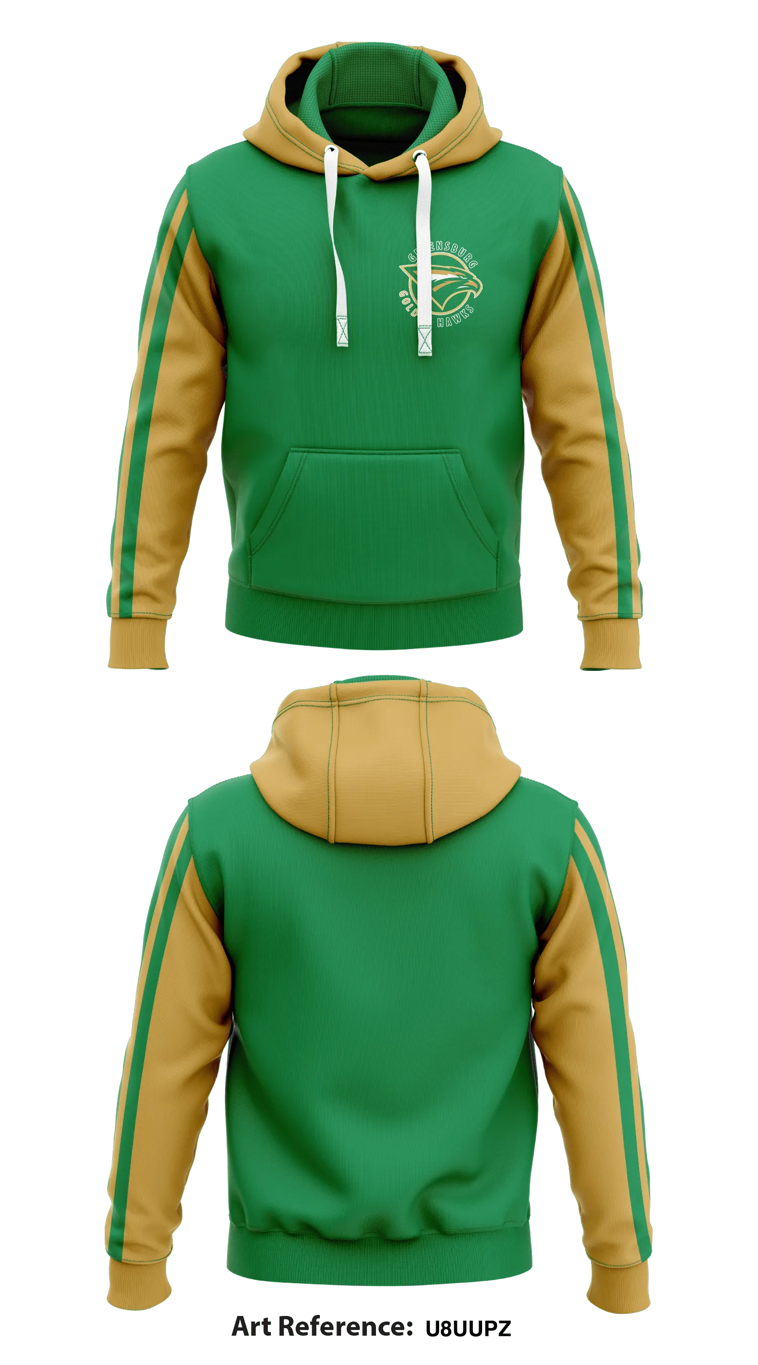 Greensburg Goldenhawks football organization  Core Men's Hooded Performance Sweatshirt - U8uUpz