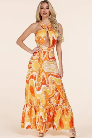 HALTER MAXI DRESS