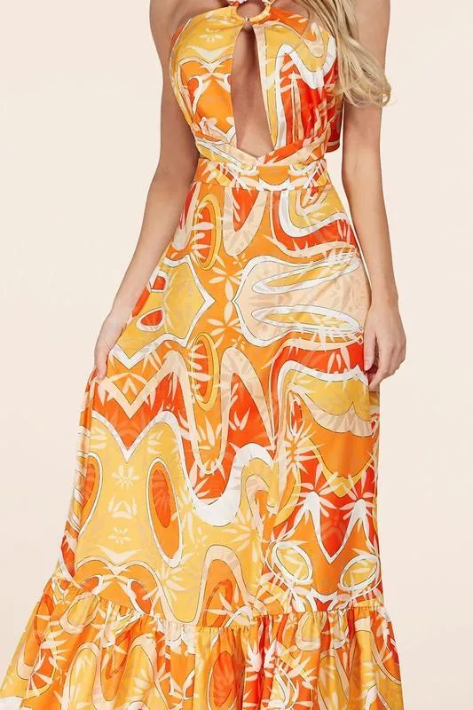 HALTER MAXI DRESS