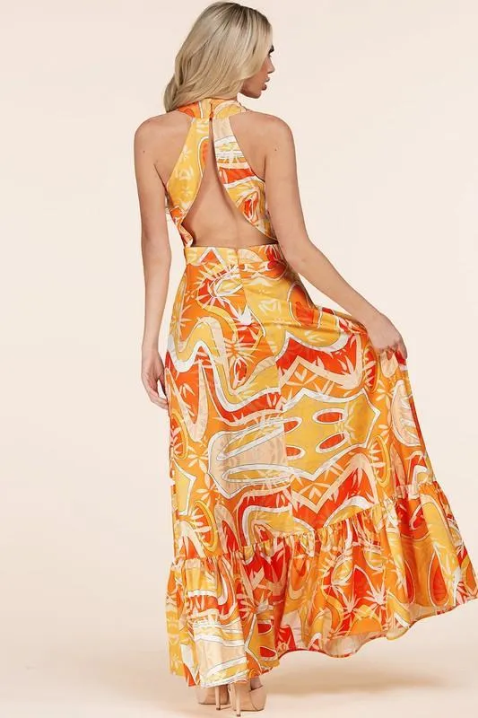 HALTER MAXI DRESS