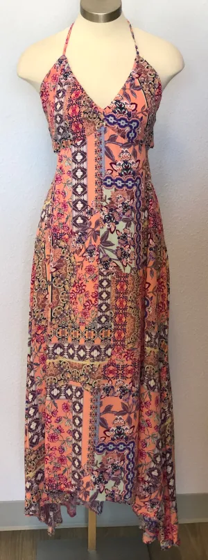 HALTER TIE UP DRESS