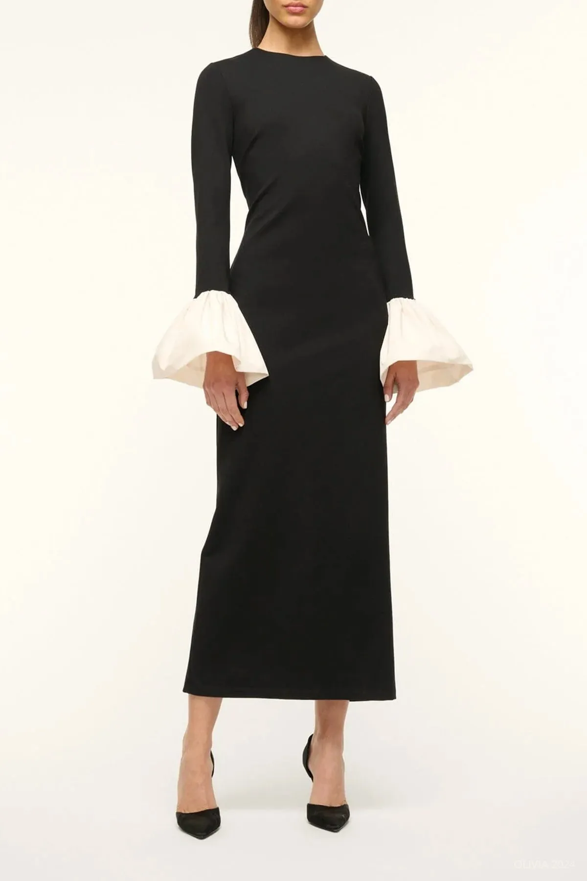 Hawthorne Maxi Dress in Black Ivory