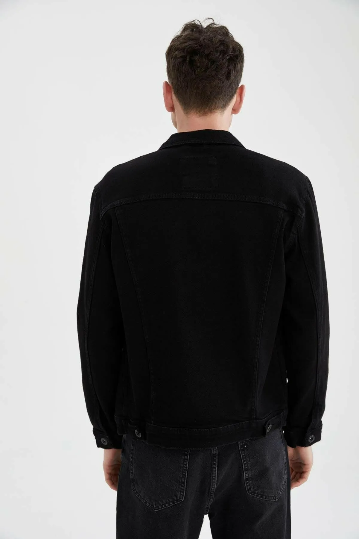 HB Mens Denim Jacket Stretchable Fine Lycra
