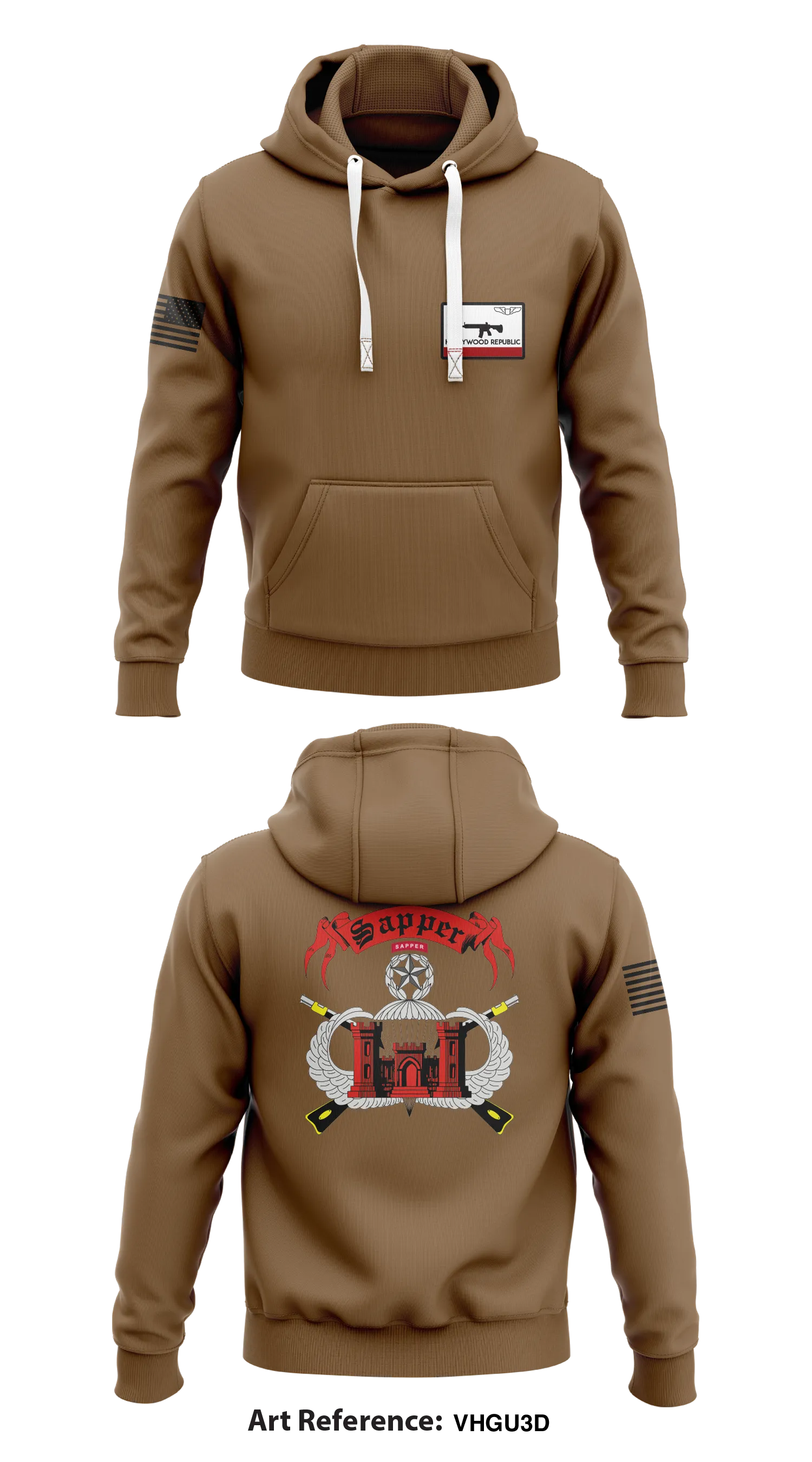 Hollywood powder co Store 1  Core Men's Hooded Performance Sweatshirt - VHGu3D