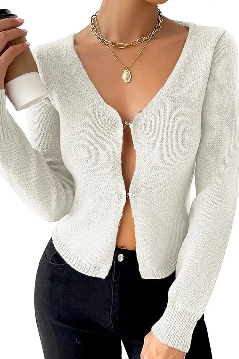 HWS1223 Hook Detail Cardigan
