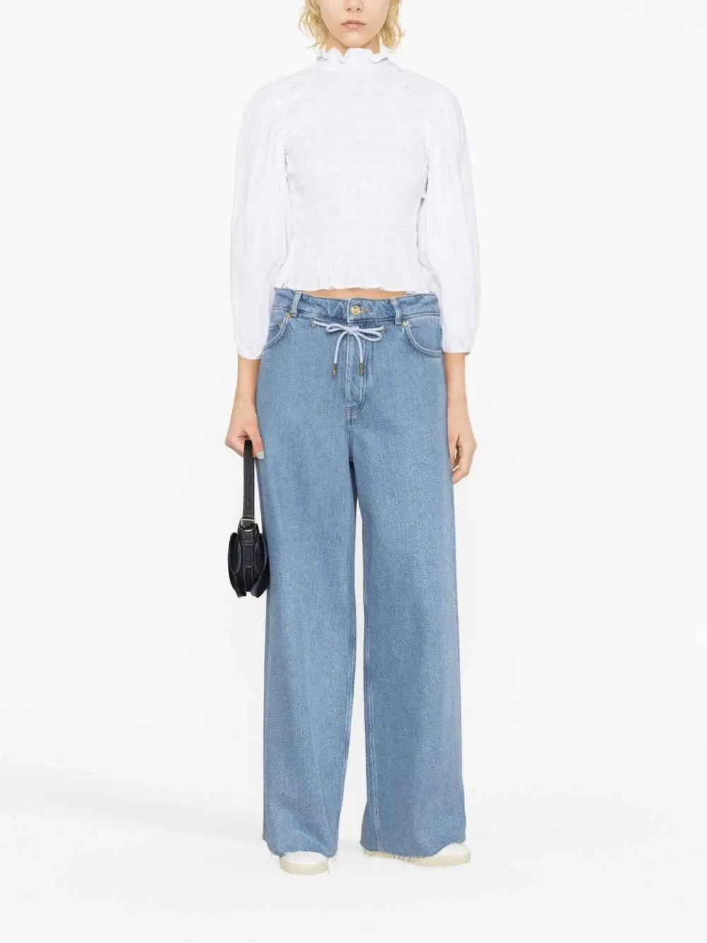 Idris Cotton Smocked Blouse