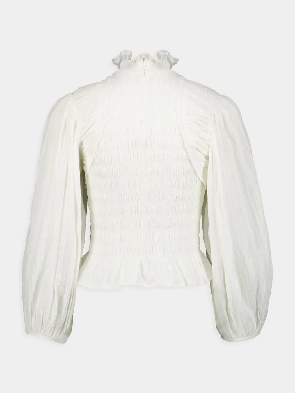 Idris Cotton Smocked Blouse