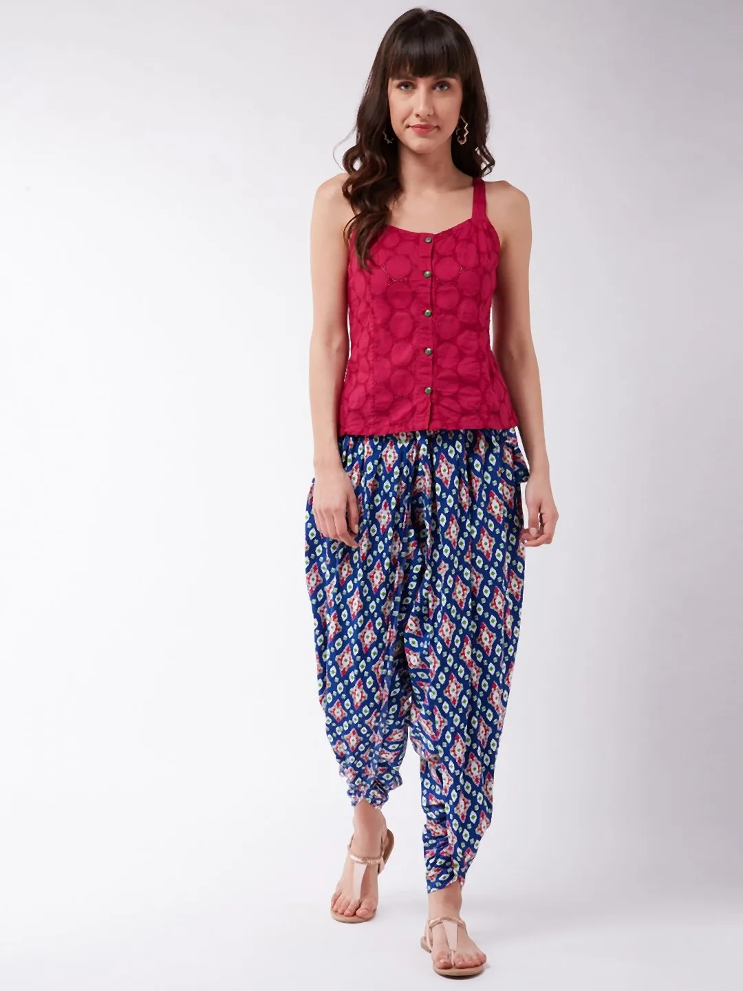 Indigo Patola Dhoti