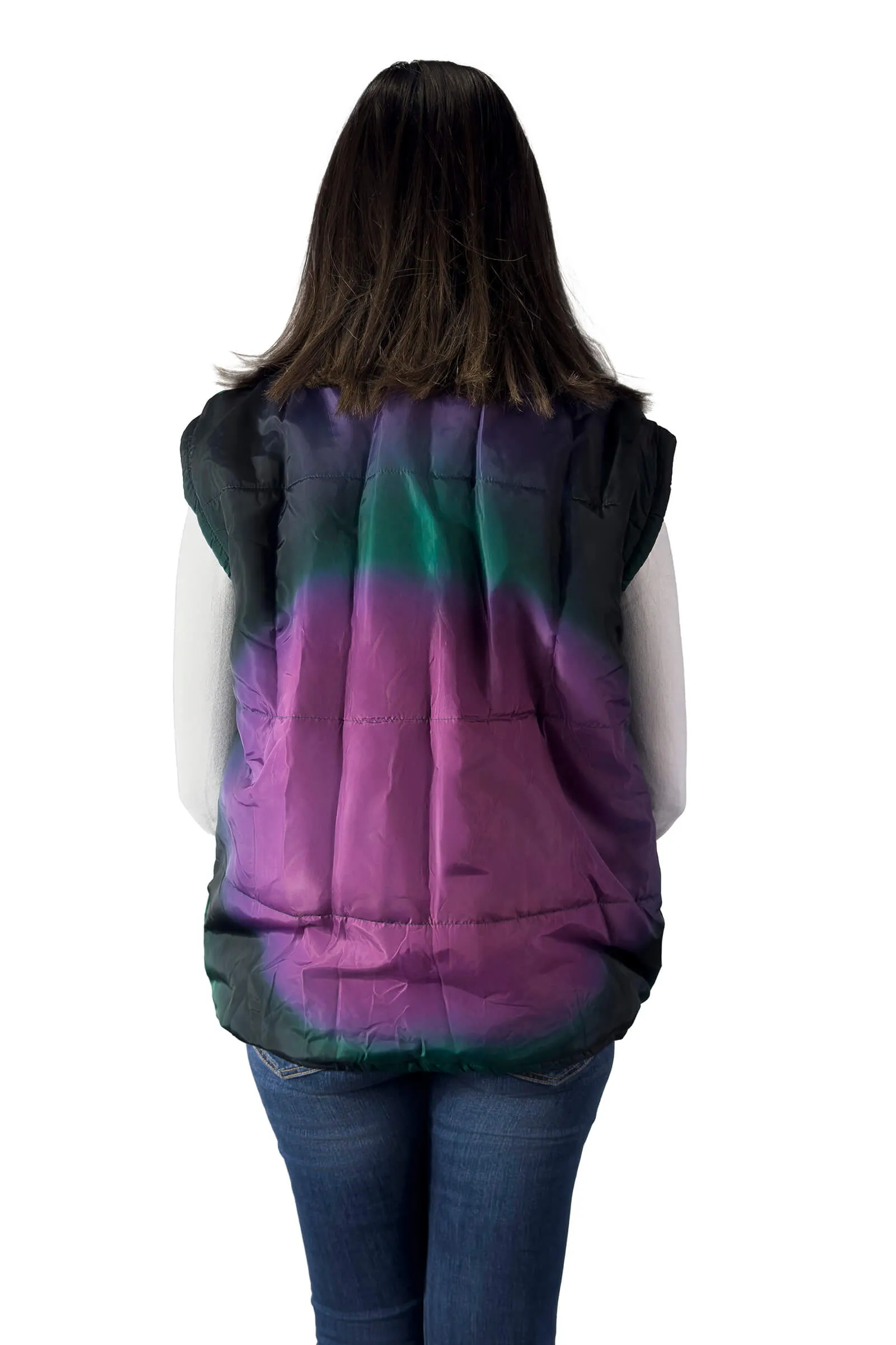 Iridescent Glow Puffer Vest