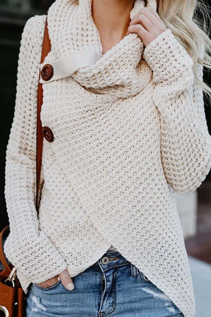 Irregular Winter Shawl Sweater(5 Colors)