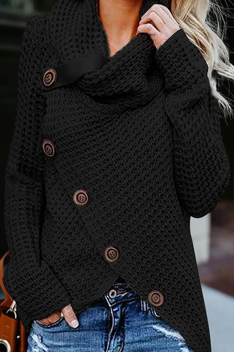 Irregular Winter Shawl Sweater(5 Colors)