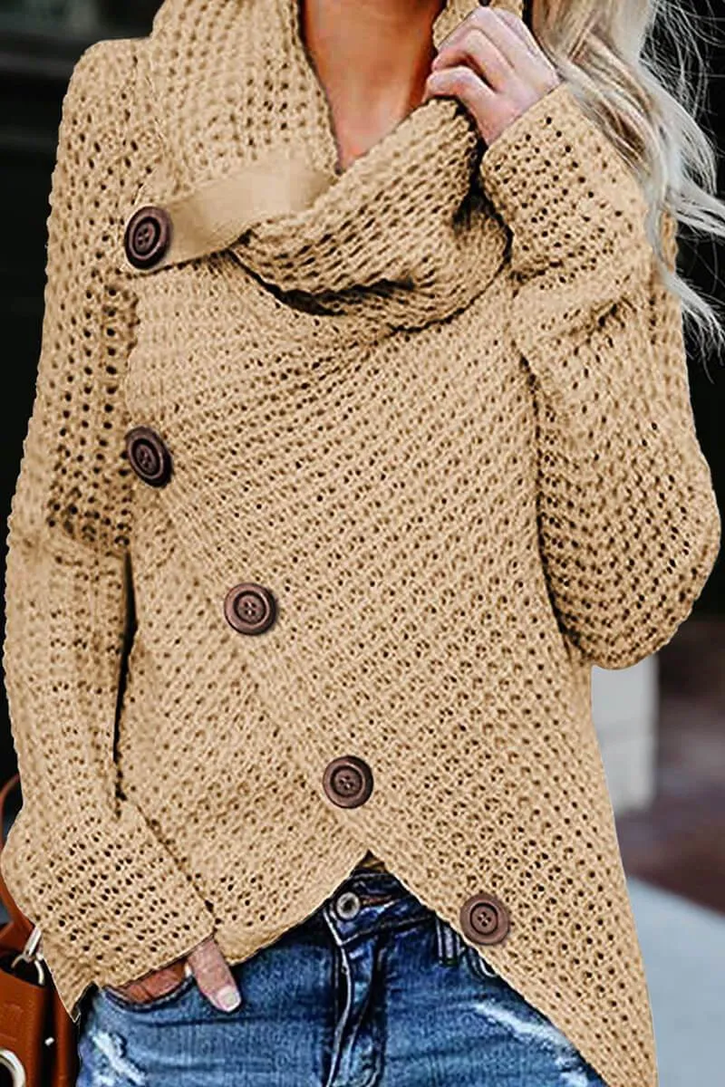 Irregular Winter Shawl Sweater(5 Colors)