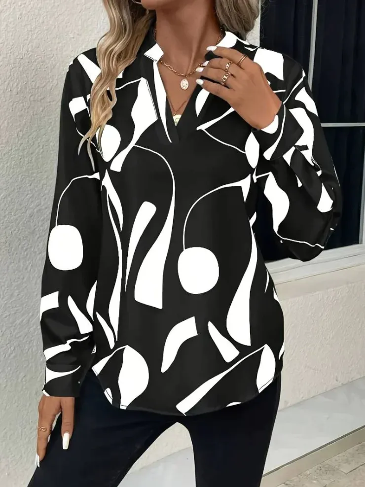 Isabelle Women's Blouse - Stylish and Printed