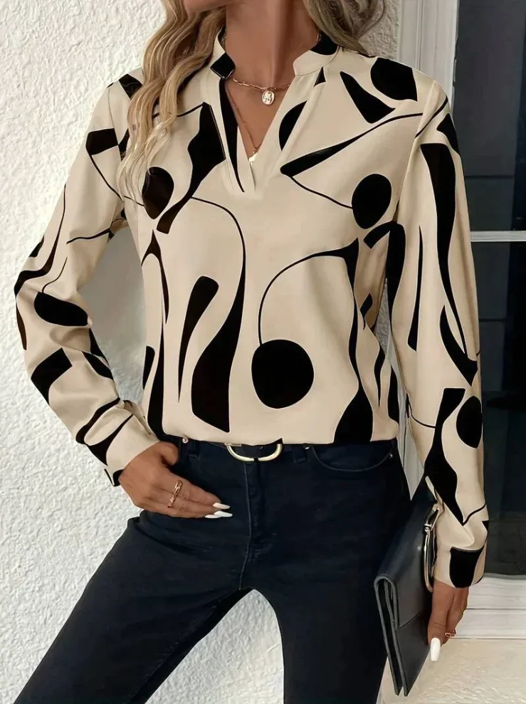 Isabelle Women's Blouse - Stylish and Printed