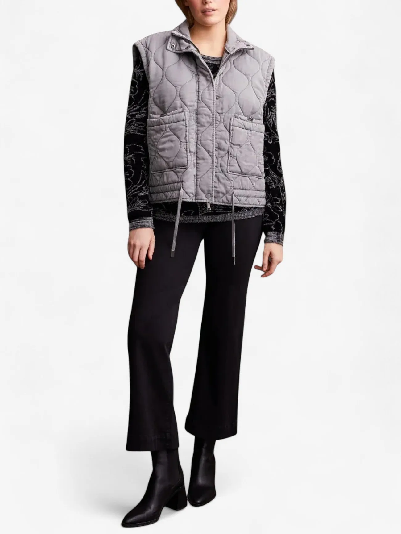 Jada | Women's Lightweight Quilted Collar Sleeveless Vest