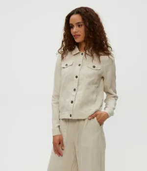 Jean Linen Jacket in Windchime