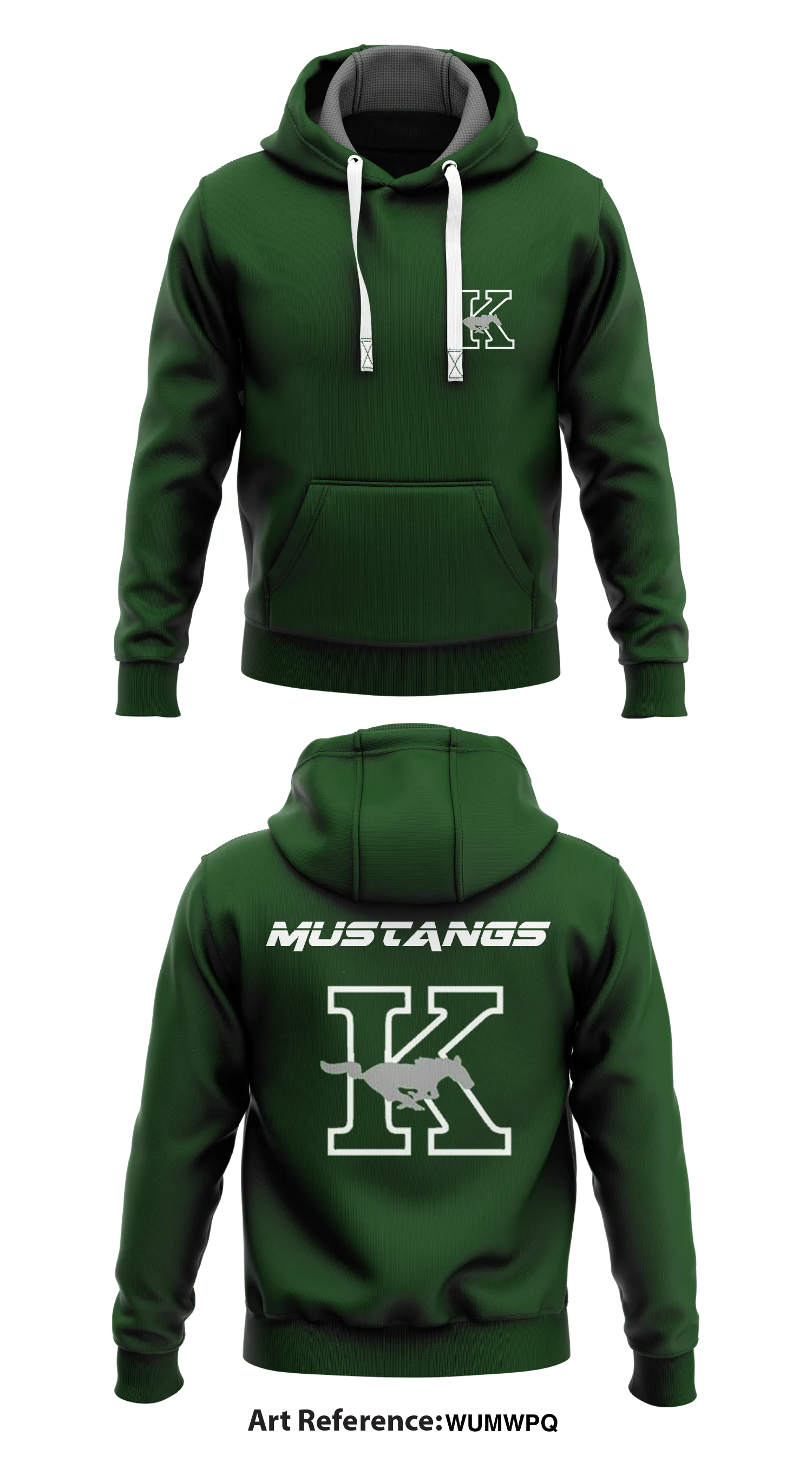 JFK Mustangs Store 1 Core Men's Hooded Performance Sweatshirt - wUMWPq