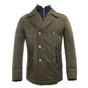 J.W. TABACCHI Olive Removable Front Lining Basic Jacket M6035N $354 NWT
