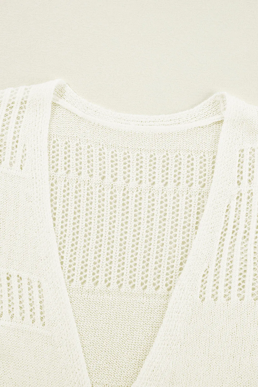 KaleaBoutique Solid Color Lightweight Open Knit Tunic Cardigan