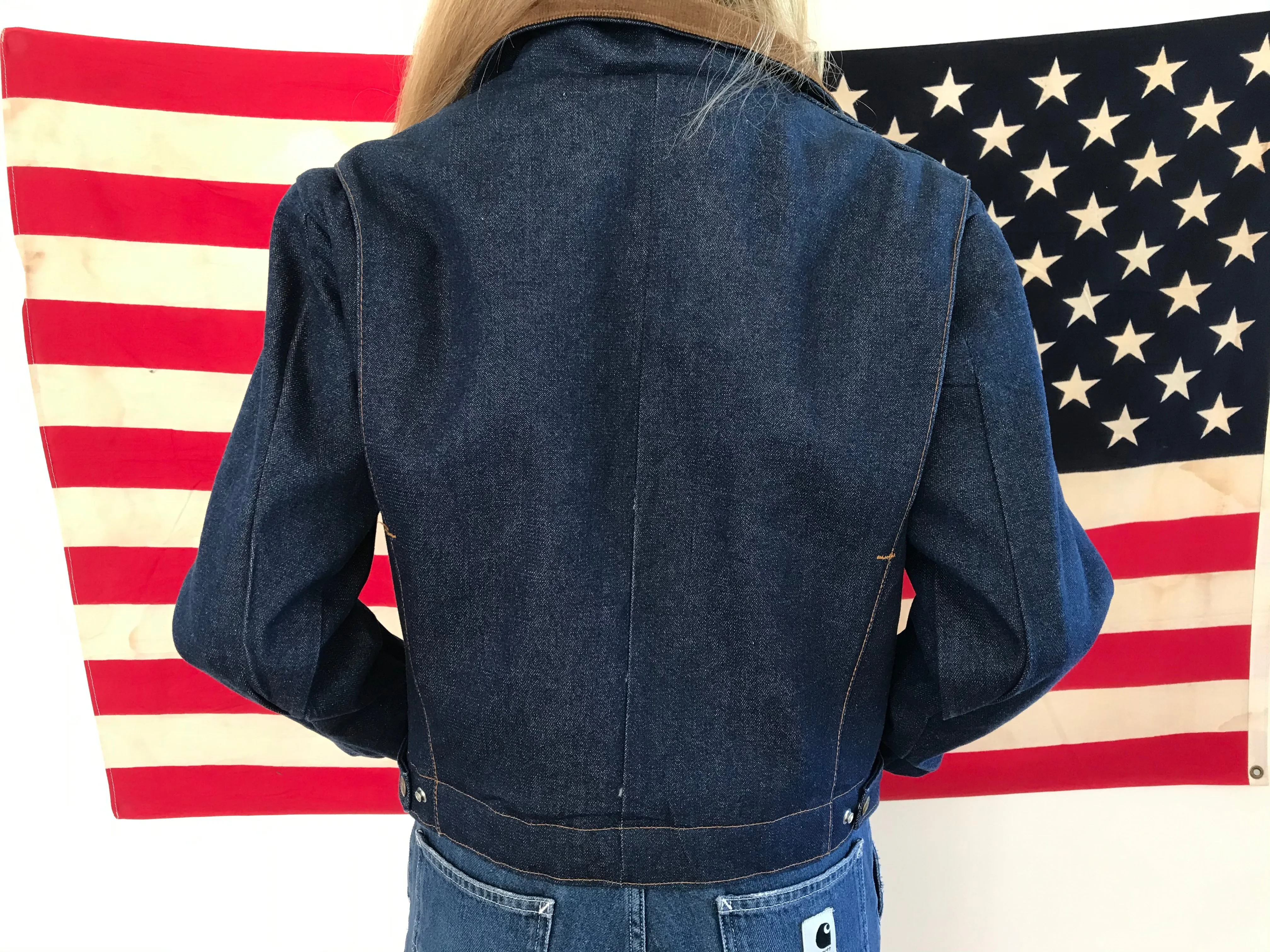 Key Imperial Vintage 1980’s  Denim Sherpa Lined Jacket