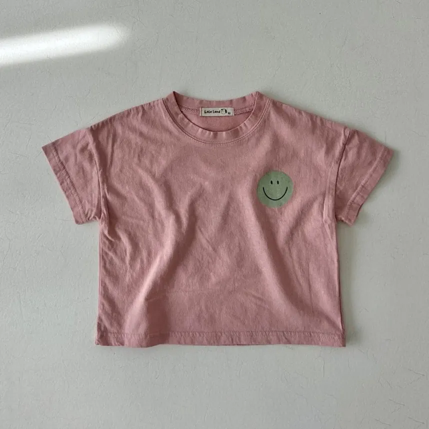 Kids Smile Tee- Dusty Pink