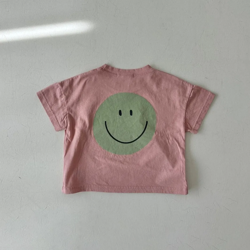 Kids Smile Tee- Dusty Pink