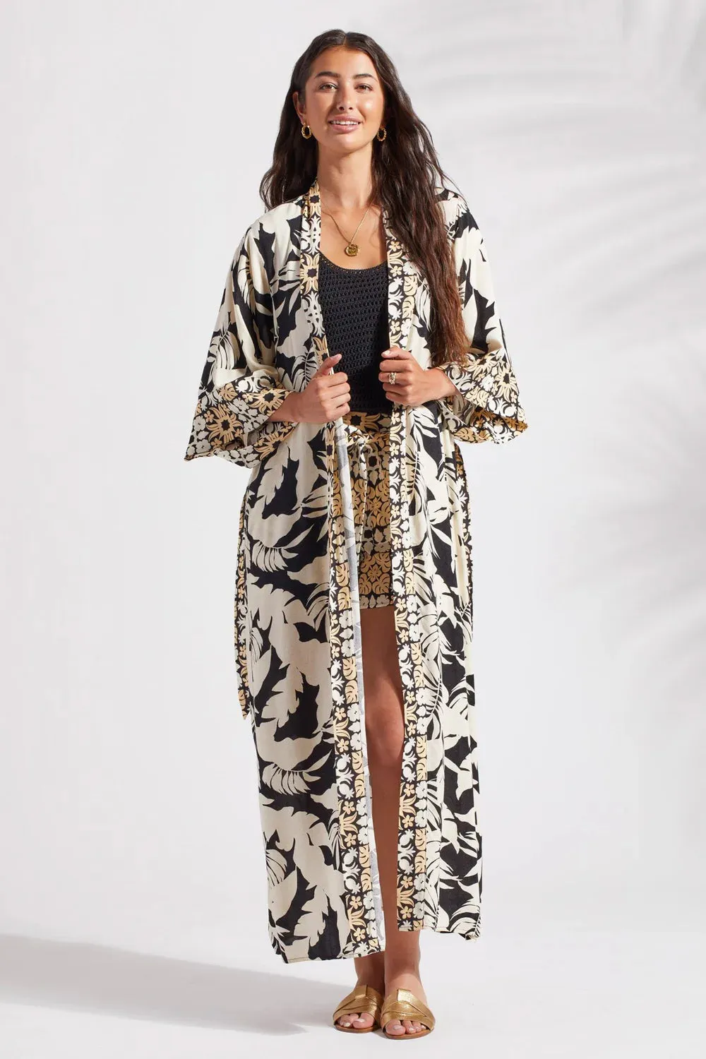 Kimono Sleeve Duster in Wailea