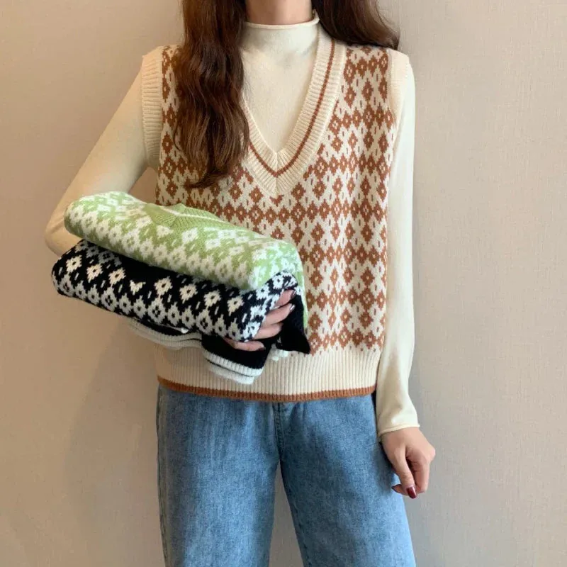 Korean Style Sleeveless Cute Vest