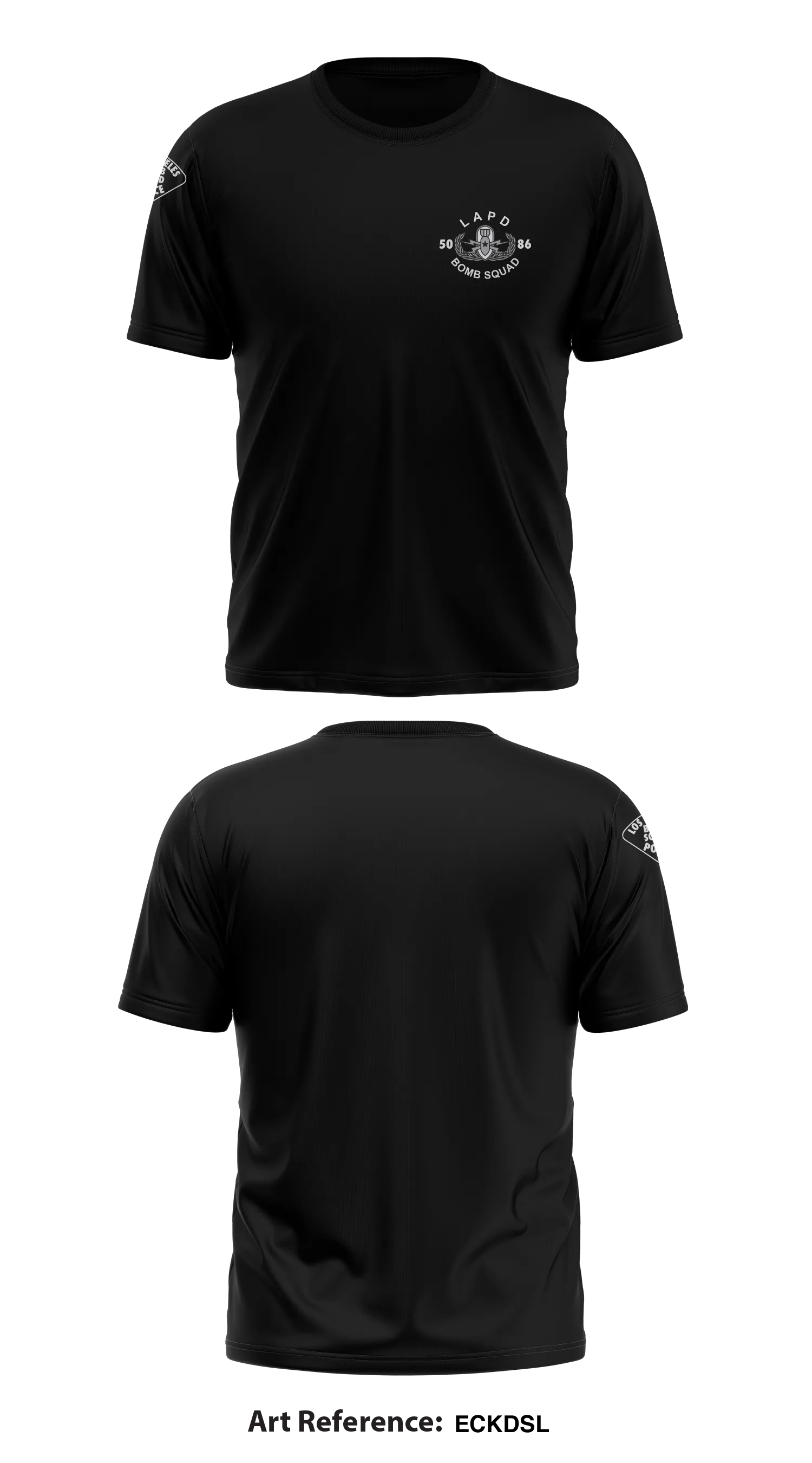 LAPD Bomb Squad Store 1 Core Men's SS Performance Tee - EcKDsL