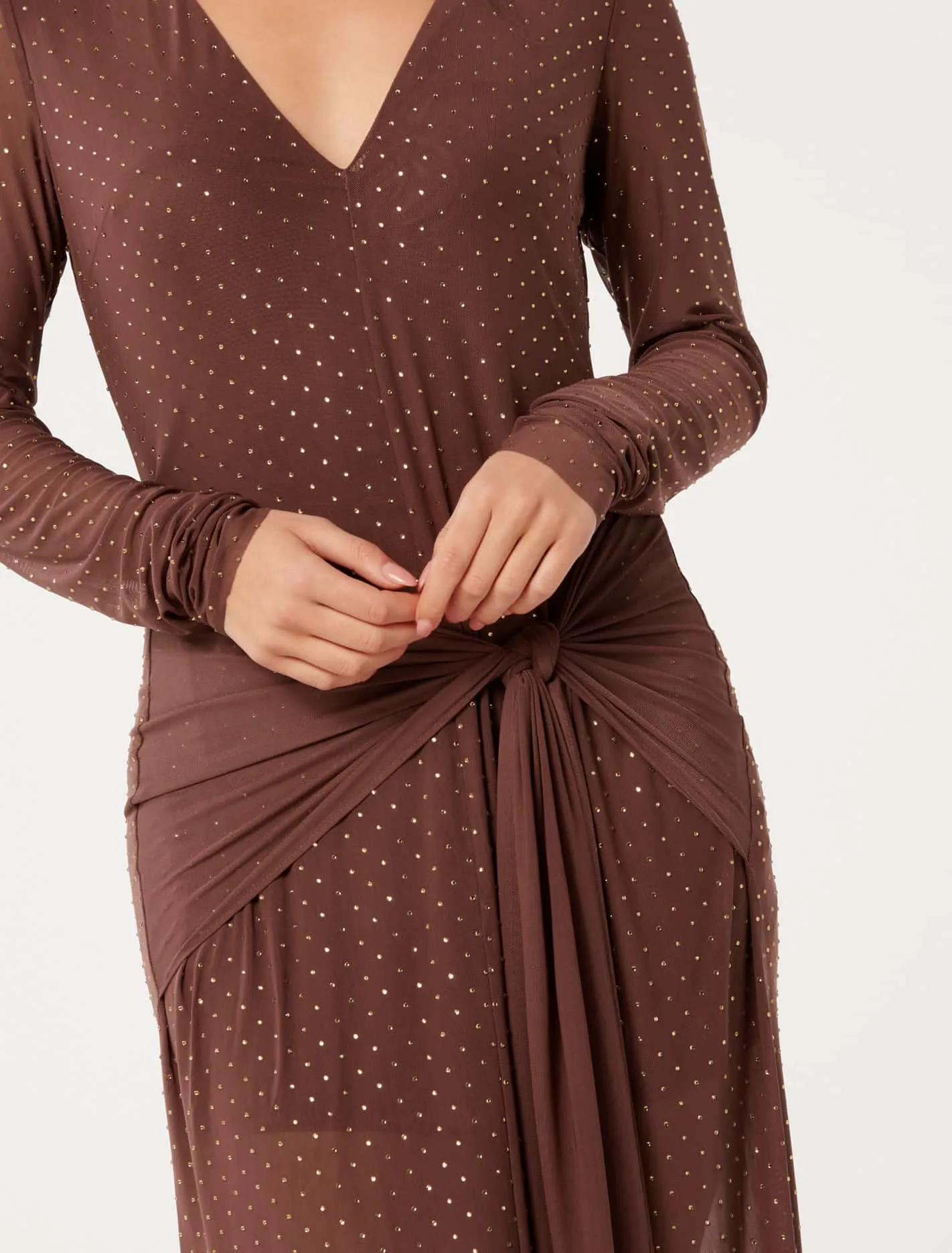 Layton Heat Seal Maxi Dress