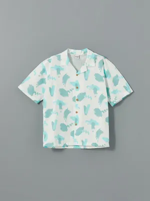 LCW Kids White Patterned Boy Shirt