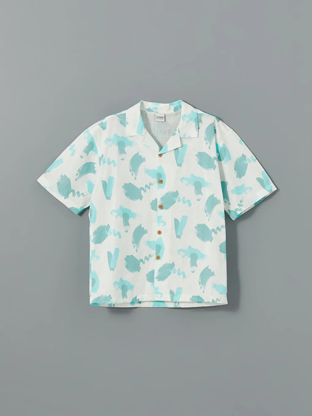 LCW Kids White Patterned Boy Shirt