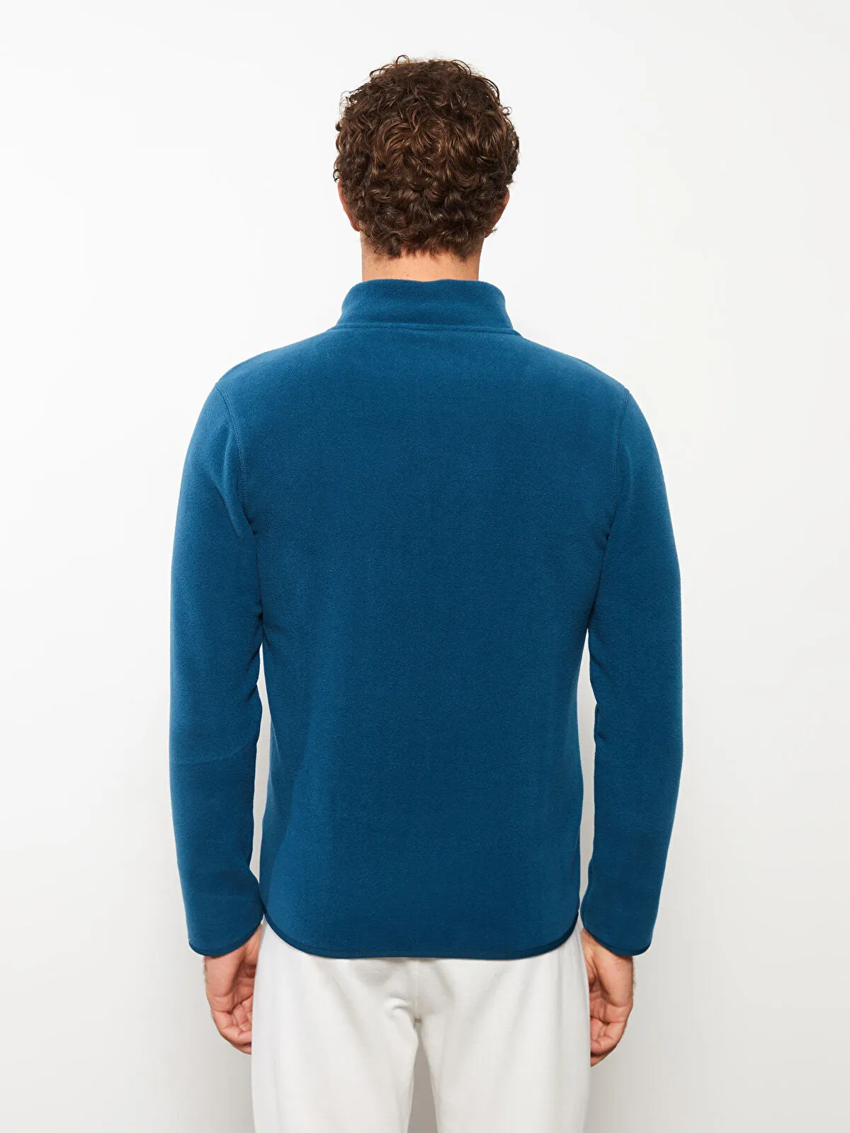 LCWAIKIKI Basic Comfortable Fit Stand Up Collar Men Sports Cardigan