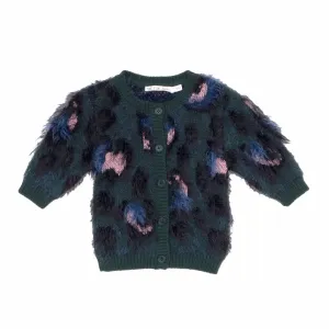 Leo Cardigan // emerald leopard