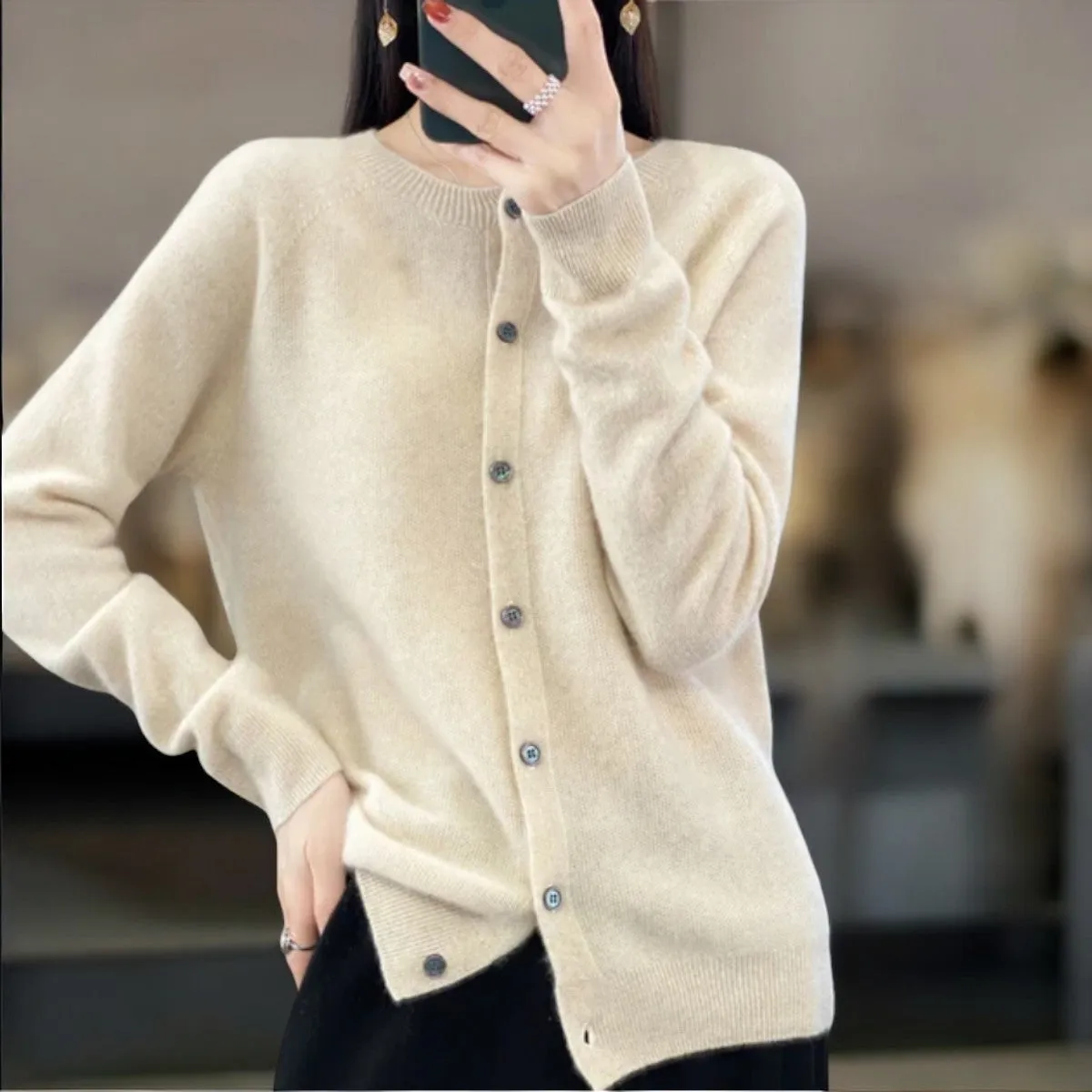 Leonie™ |  Women's Merino Wool Cardigan