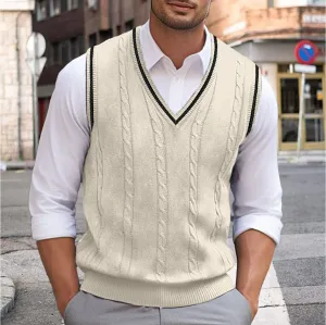 Liam | Sleeveless V-Neck Sweater for Men