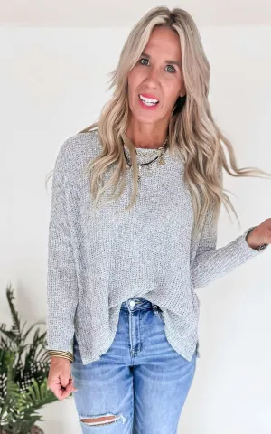 Lightweight Grey Sweater - Final Sale