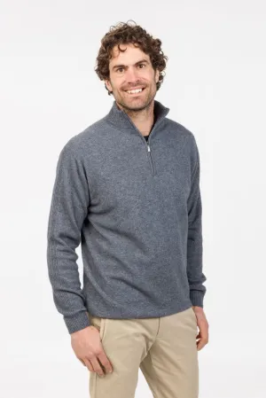 LIGHTWEIGHT HALF ZIP SWEATER