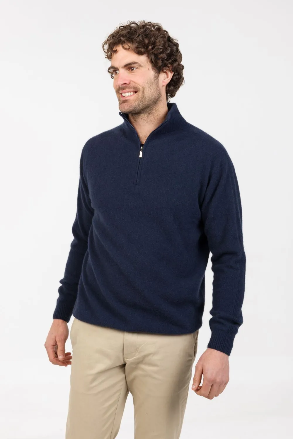 LIGHTWEIGHT HALF ZIP SWEATER