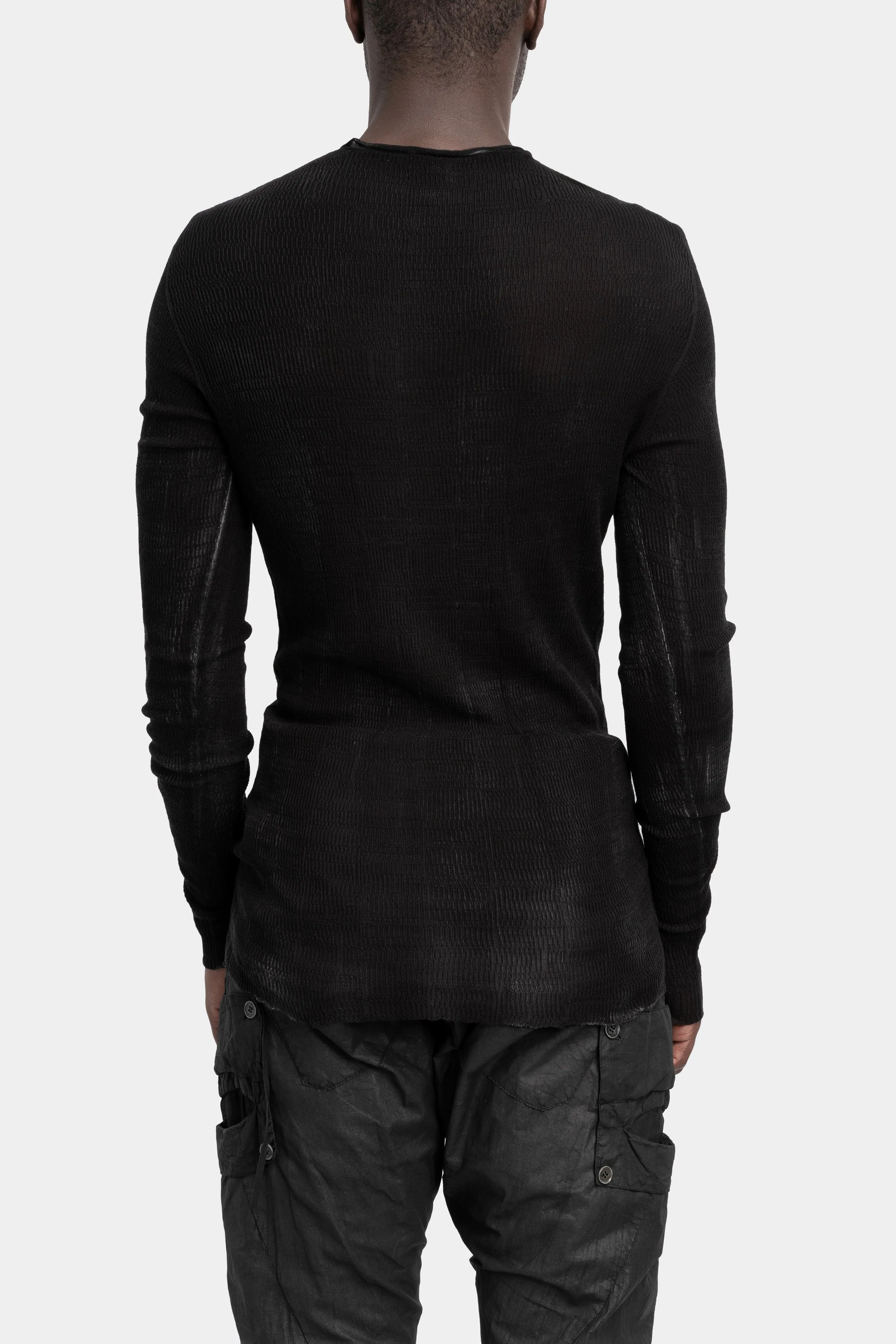Lightweight ribbed long sleeve tee