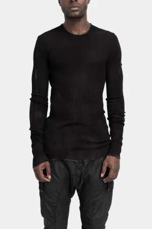 Lightweight ribbed long sleeve tee