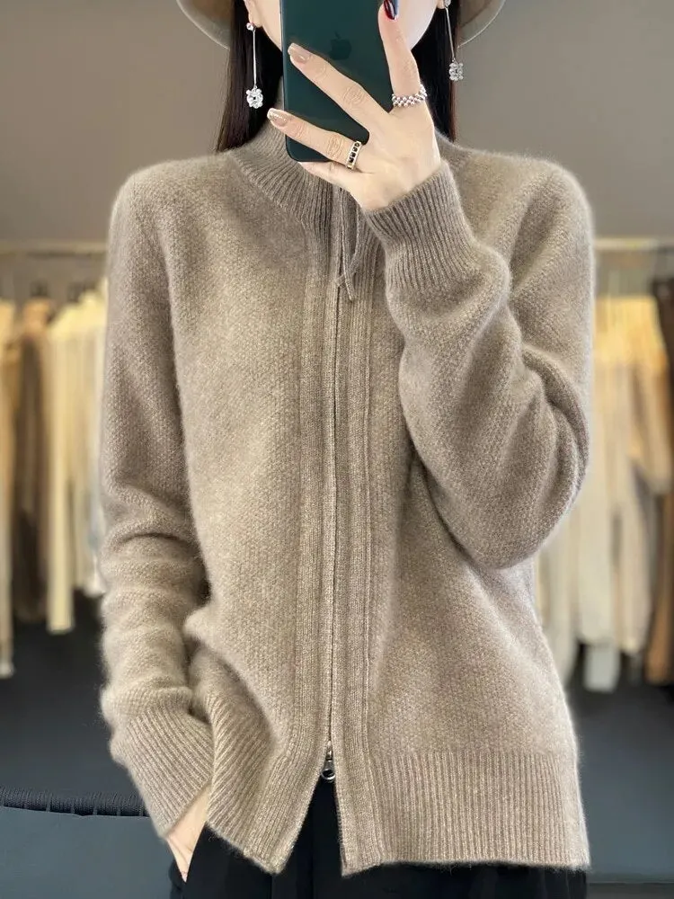 Lila | Soft Zip-Up Jumper