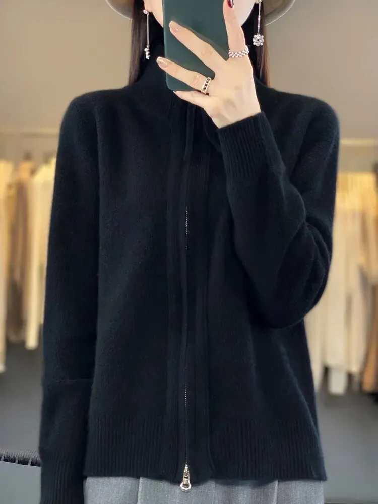Lila | Soft Zip-Up Jumper