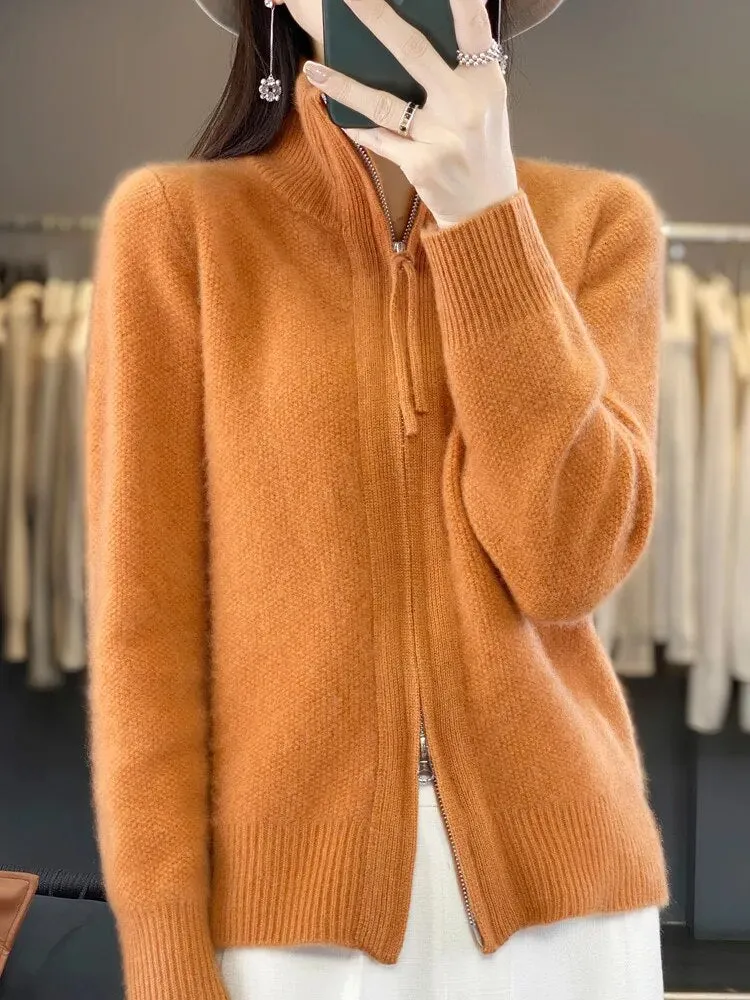 Lila | Soft Zip-Up Jumper