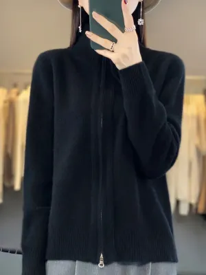 Lila | Soft Zip-Up Jumper