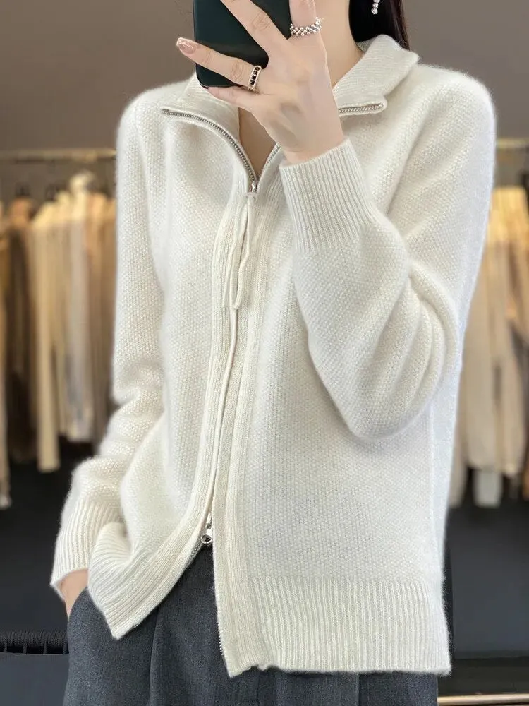 Lila | Soft Zip-Up Jumper