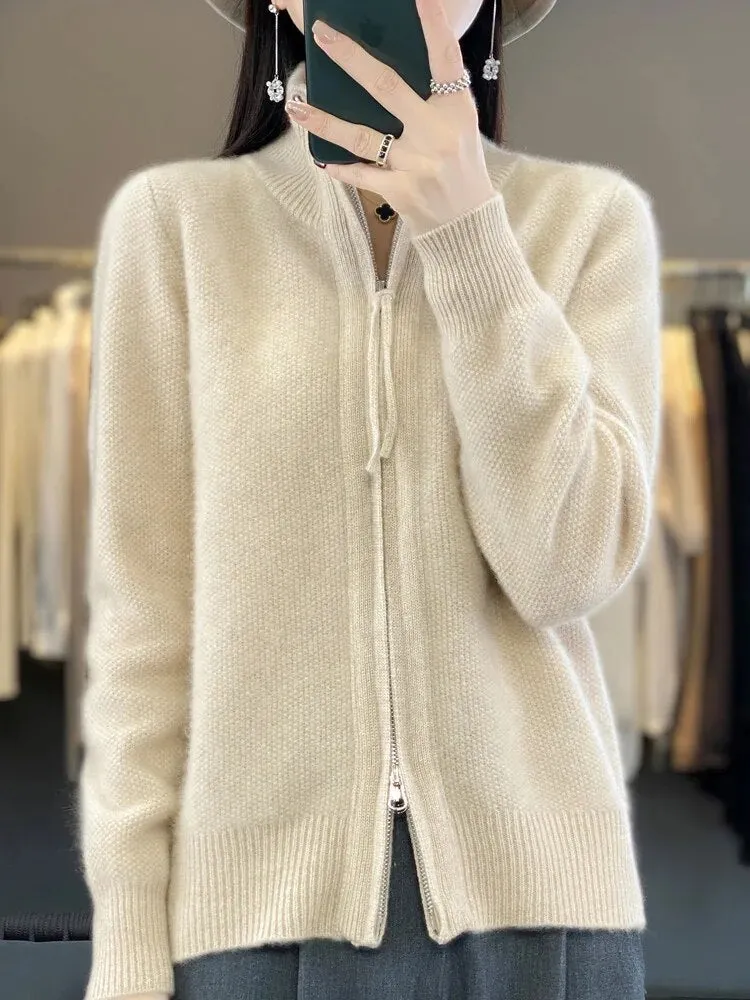 Lila | Soft Zip-Up Jumper